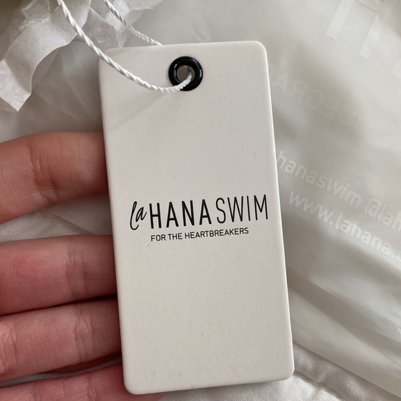 LaHana swim xs Emilia high cut bikini bottom in pine lime never worn with tags - Picture 13 of 13